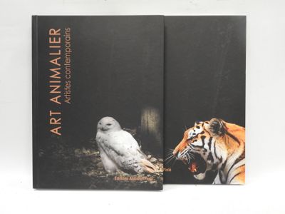 une image représentant un livre sur lequel figurent un tigre et un oiseau