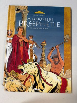 un livre sur lequel figure l'image d'un homme à cheval et d'une femme à cheval