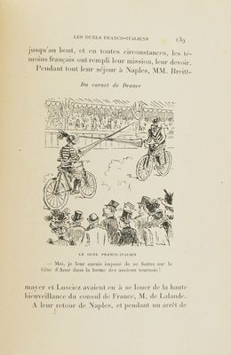 a black and white illustration of a man on a bicycle
