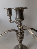 Paire de chandeliers amovibles en métal argenté à 4 bras et … (photo 2)