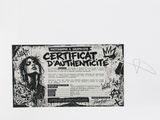 an image of a black and white photo of a certificate