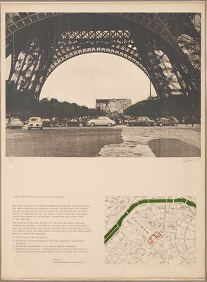 une vieille photo montrant la Tour Eiffel à Paris