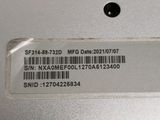 a close up of a label on a laptop computer