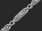 un bracelet Art déco en diamants, signé Cartier