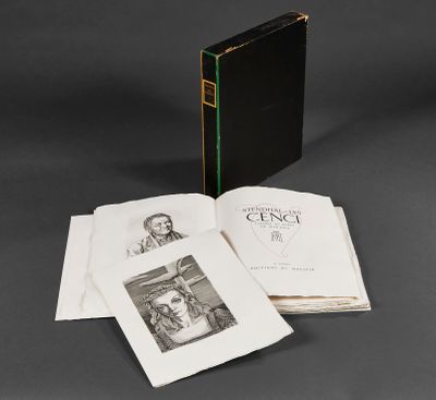 une photo en noir et blanc d'un livre dont trois pages sont ouvertes