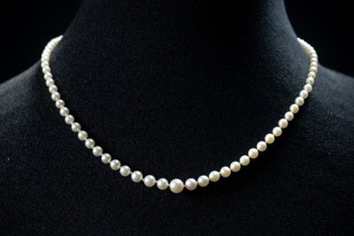 un collier de perles blanches sur un mannequin mannequin mannequin mannequin mannequin mannequin mannequin mannequin mannequin mannequin