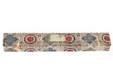 the yoga mat is made with a multicolored pattern and has a zipper closure