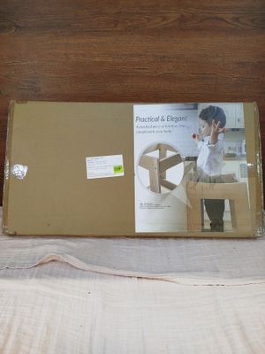 a cardboard box with a picture of a woman on it