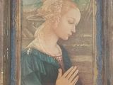 an image of a painting of a woman holding her hands together
