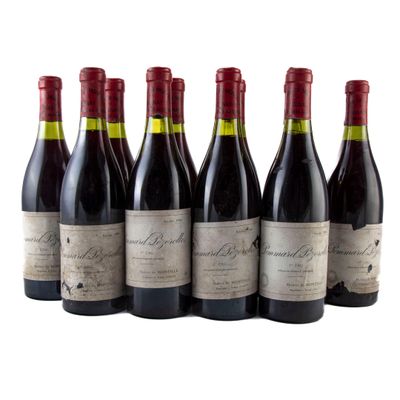 10 bouteilles POMMARD-PÉZEROLLES 1980 1er Cru Hubert de Mont…