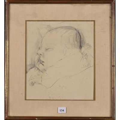 une image représentant le dessin d'un homme les yeux fermés