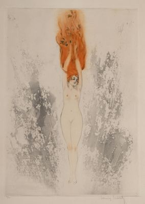 une illustration représentant une femme avec un feu sur la tête