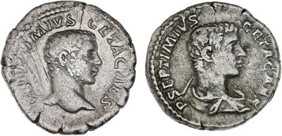 une pièce d'argent portant l'image d'un homme