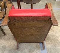 Fauteuil club style Art-Deco des années 60, structure bois e… (photo 5)