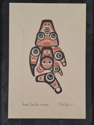 Bill REID (1920-1998) Haida Dog fish - xaxada