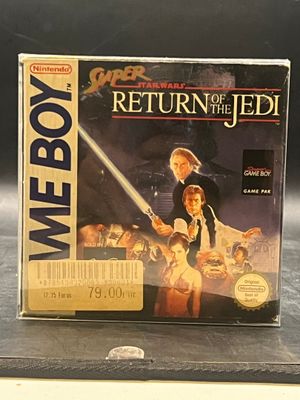 Illustration de la jaquette du jeu « Star Wars : Le Retour du Jedi » pour Nintendo Game Boy