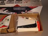a box with a model of a plane in it