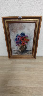 une image d'une peinture de fleurs dans un vase
