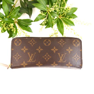 louis vuitton zippy wallet purse in brown