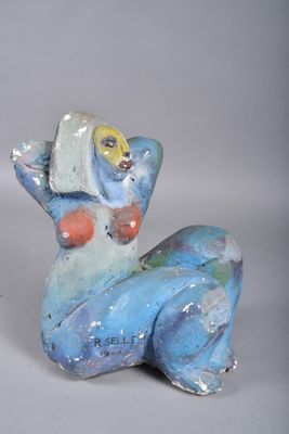 R. SELLE (XXe siècle). Femme nue.