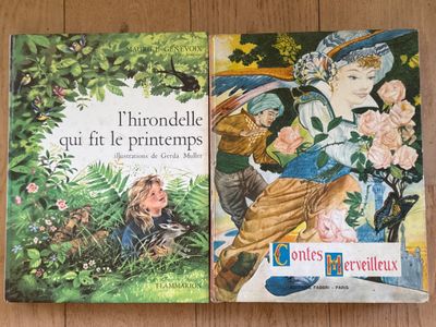 Anciens livres pour enfants, 2 grands lives illustrés