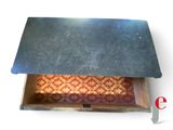 a box that has some kind of cloth inside of it
