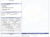 a close up of a document with a barcode on it