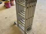 an image of a metal rack in a garage