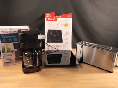 Lot d'une cafetière et grille pain de la marque thomson et u…
