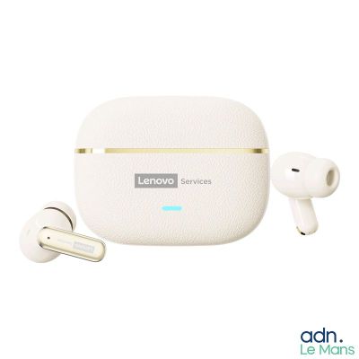 an image of a pair of earphones sitting on top of a white case