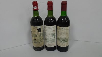 3 Bts Château Sansonnet. Saint Emilion grand cru.