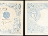 trois images différentes d'un billet de cent francs
