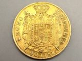l'image d'une pièce d'or sur laquelle figurent des armoiries