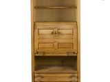 an image of a wooden cabinet with two drawers and a shelf