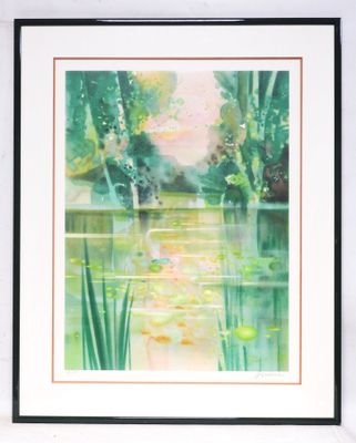 Camille HILAIRE (1916-2004). L'étang aux nénuphars. - Photo 1