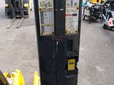 a forklift that is parked in a parking lot