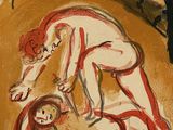 une image représentant un tableau montrant deux nus dans un champ