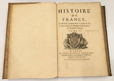 CORDEMOY (Géraud de). Histoire de France. Tome second. Paris…