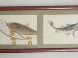 a picture of a picture of fish on the wall