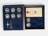an image of a set of silver coins in a presentation case