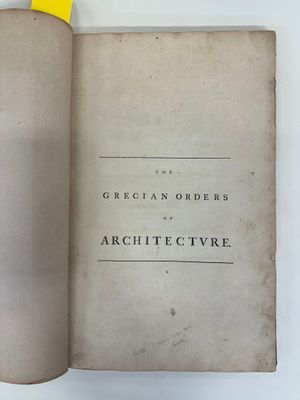 The grecian orders of Architecture (...)