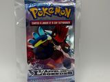 a close up of a bag of pokemon cards on a table