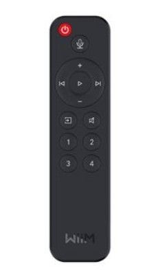 une image représentant une télécommande noire sur fond blanc