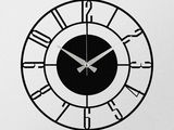 a clock that is on the wall in the room