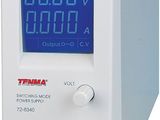 a close up of a digital power supply on a white background