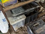 a shelf with many different types of tools on it