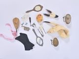 a lot of items that are on a white surface
