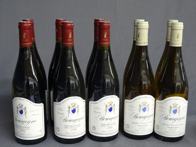BOURGOGNE, COTE CHALONNAISE, GAREY ET FILS, 6 bouteilles de 1998,...