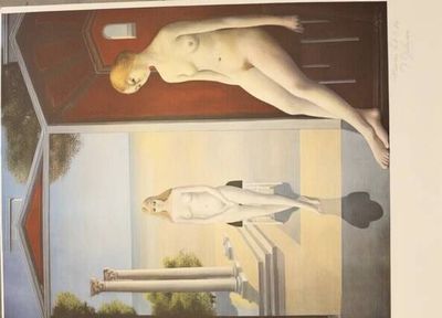 une image d'un tableau représentant une femme allongée sur un lit