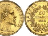 an image of a gold coin with a man ' s head on it